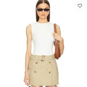 L'Academie by Marianna Caresse Tank in White